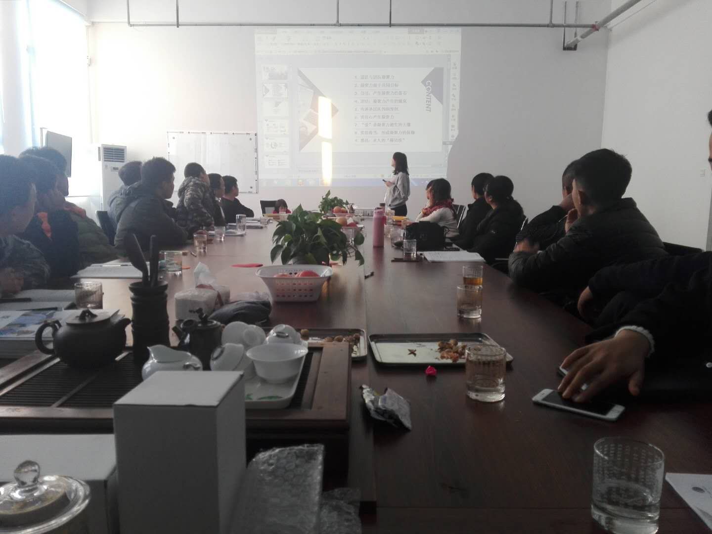 優(yōu)秀員工進行“我的海藍夢”演講